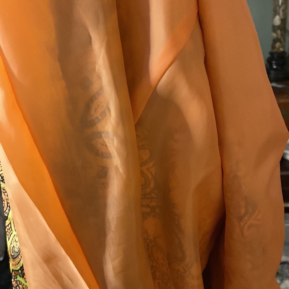 Handmade silk paisley blazer one of a kind. - Picture 9 of 12